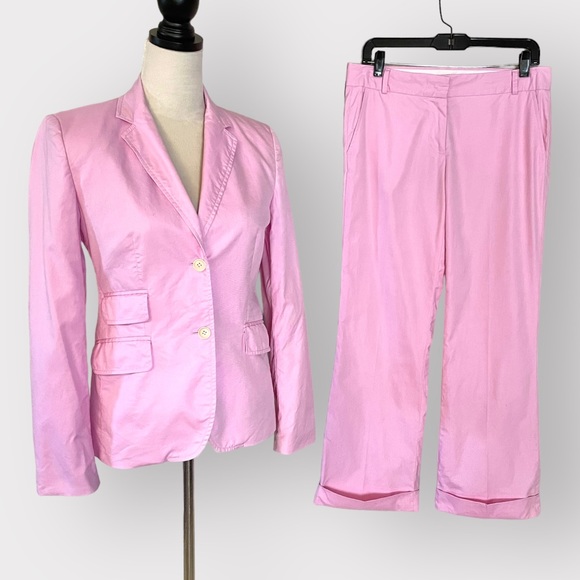 J. Crew Jackets & Coats J Crew Blazer Pant Pink Set Y2k Barbie